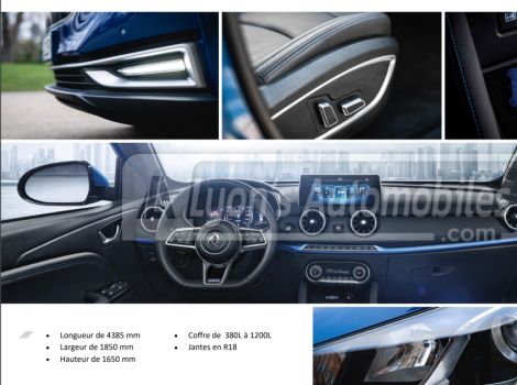 Seres 3 LUXURY 163 CH 120kW SUREQUIPEE AVEC TOIT OUVRANT PANORAMIQUE AUTONOMIE 329 KM