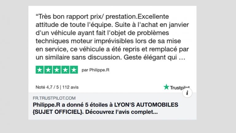 Lyon's automobiles Mandataire remplace la PEUGEOT 308 Neuve de Monsieur Philippe.R